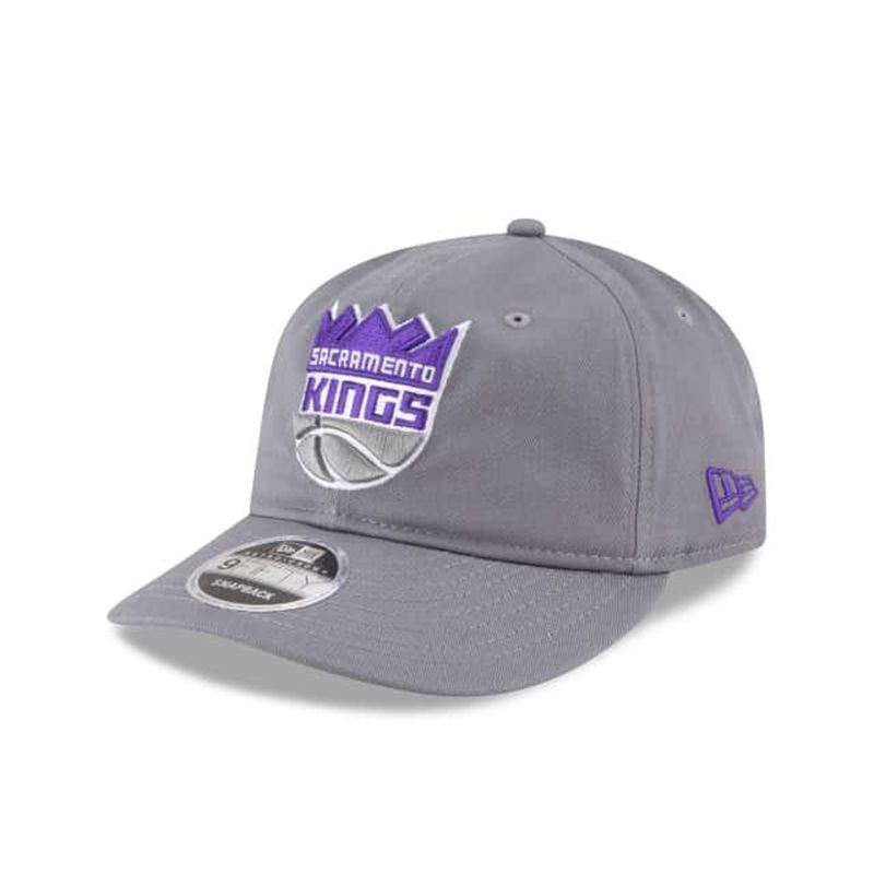 NBA Sacramento Kings Team Choice Retro Crown 9Fifty Snapback (MHL6788) - Grey New Era Caps